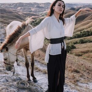 Aya Sacred Wear Kimono Tribal Boho Top